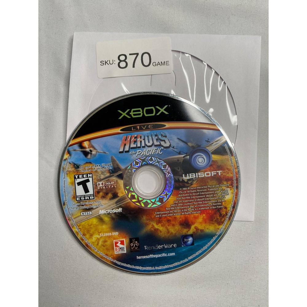 Heroes of the Pacific Microsoft Xbox